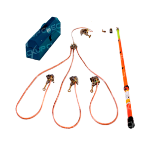 Conjunto de Aterramento Rápido e Temporário para Cubículo 36KV NR10